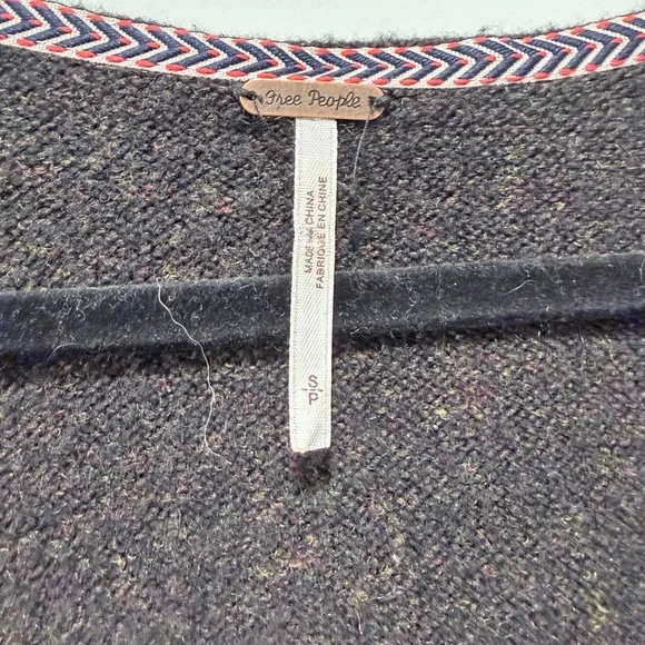 Free People Charcoal Textured Sweater - Picture 3 of 6